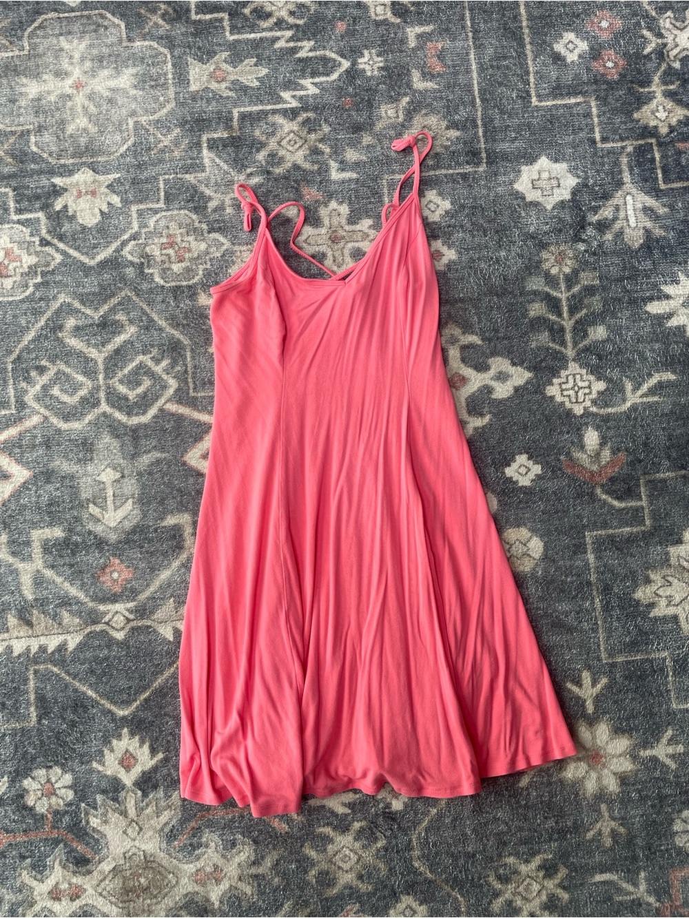 Hollister Coral Pink Mini Slip Dress